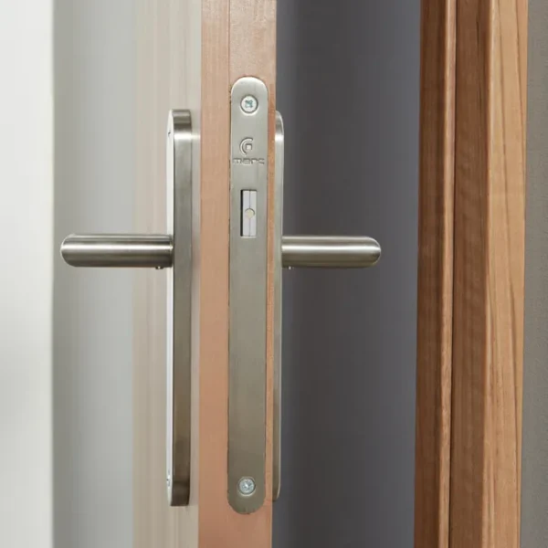 Bloc-Porte Rénovation Bois Noyer – H.204 x L.73 cm, Poussant Gauche – Image 8