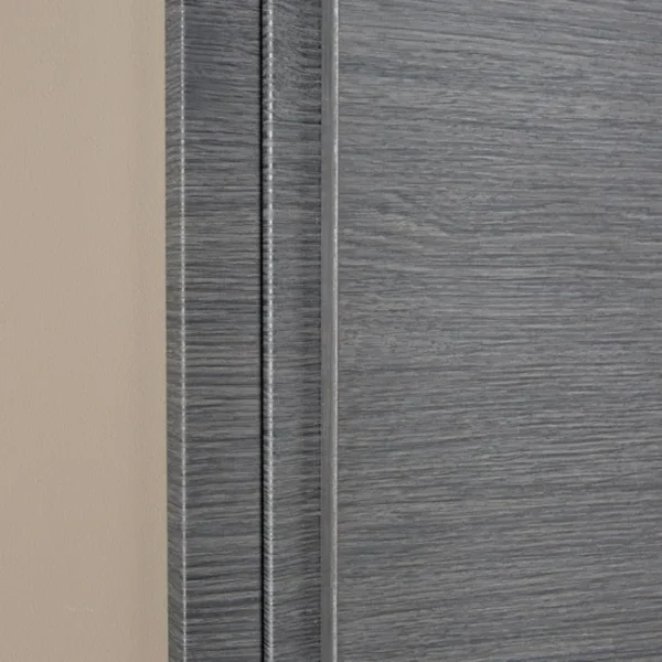 Bloc-Porte Rénovation MDF London Gris 204×73 cm, Poussant Gauche – Image 5