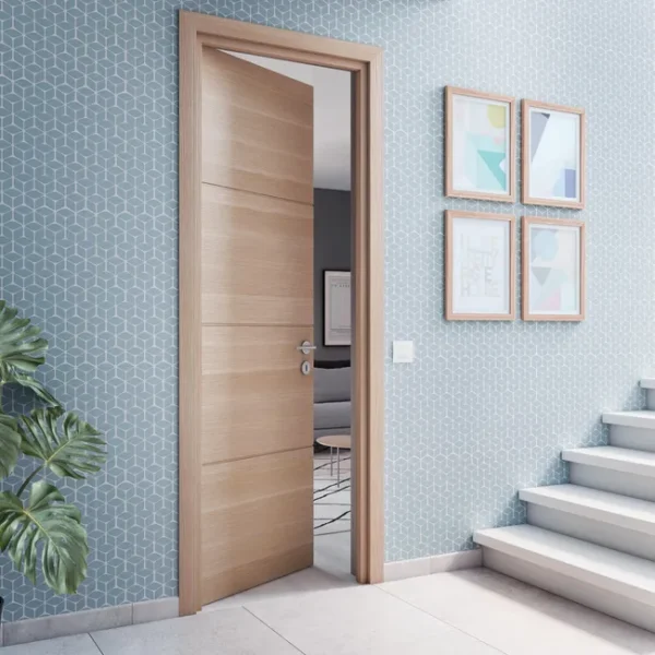 Bloc-porte Isothermique Bois Madrid 204×73 cm, Poussant Gauche – Image 2