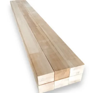 Pack de 6 unités de bois profilé lamellé de pin KKK sans nœuds – 72 x 125 x 2000 mm