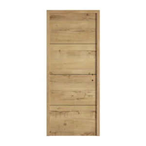 Bloc-porte Isothermique Séville Chêne 204×83 cm, Poussant Gauche