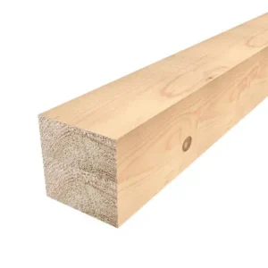 Poutre en sapin (épicéa) traité, raboté – 140 x 140 mm, Longueur 3 m, Choix 2, Classe 2