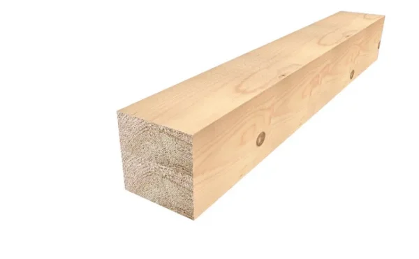 Poutre en sapin (épicéa) traité, raboté – 140 x 140 mm, Longueur 3 m, Choix 2, Classe 2