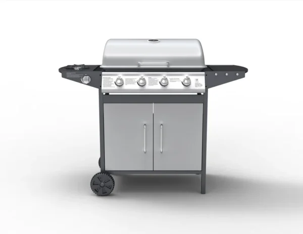 Bibin – Barbecue à gaz 4 bruleurs avec ustensiles offerts