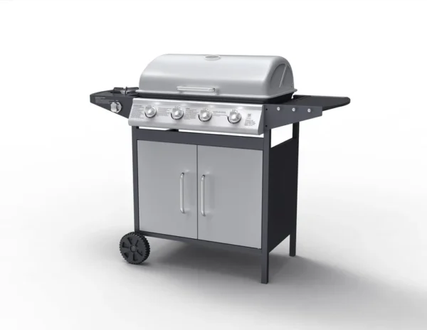 Bibin – Barbecue à gaz 4 bruleurs avec ustensiles offerts – Image 2