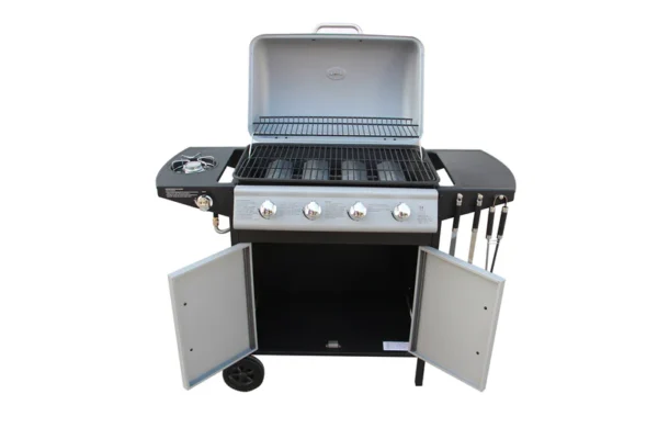 Bibin – Barbecue à gaz 4 bruleurs avec ustensiles offerts – Image 4
