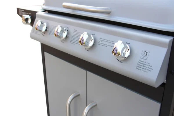 Bibin – Barbecue à gaz 4 bruleurs avec ustensiles offerts – Image 5