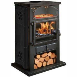 Poêle à Bois Chamonix XXL Décor Céramique 12kW