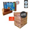 Bois densifié WOODSTOCK qualité Premium – 3 Palettes de 104 packs de 9.65 kg