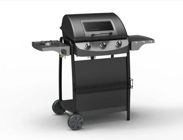 Rado – Barbecue gaz 3 + 1 brûleurs avec ustensiles – Image 7