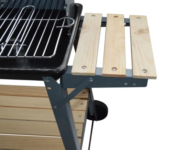 Barbecue mobile au charbon de bois 48 x 28 cm TABARANO – Image 3