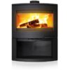 Poêle à bois en acier et fonte  » Calcias  » – étanche – 9kW