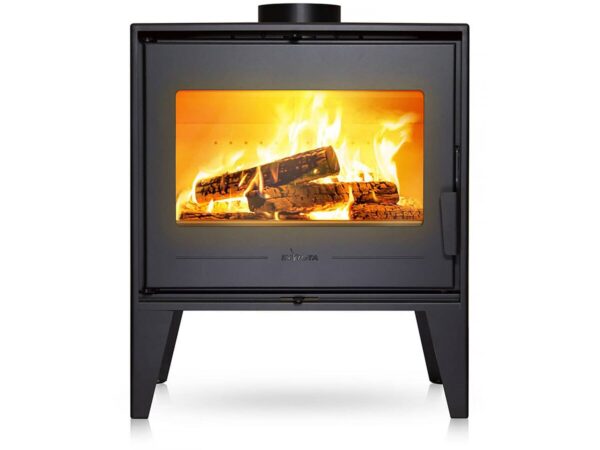 Poêle à bois en acier « Euros » – raccordable – 8 kW