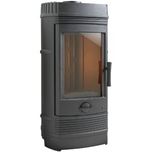 Poêle Fonte « Gomont » – 55 x 44,75 113 cm – 12 kW – Anthracite