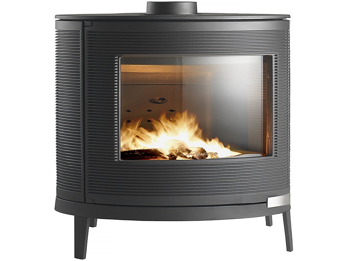 Poêle à bois en fonte « Kaori » – 75,4 x 40,4 x 74 cm – 9kW – Anthracite