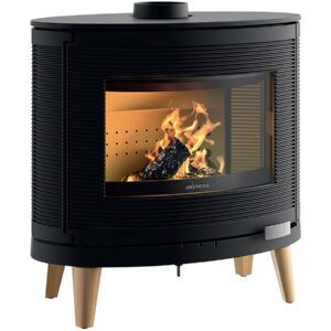 Poêle à bois Fonte « Kaori Zen » 9 kW Anthracite