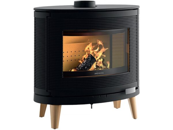 Poêle à bois Fonte « Kaori Zen » 9 kW Anthracite