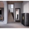 Poêle à granulés « Daglan Slim 8  » – 103,5 x 93 x 28 cm – 9 kW – Gris